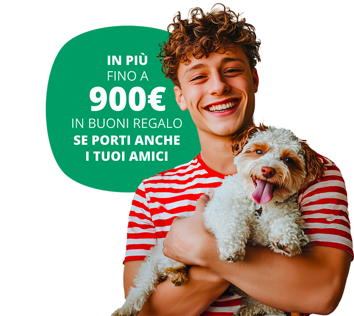 ragazzo che abbraccia il proprio cane